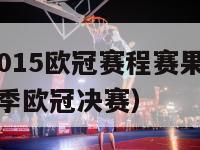 2014-2015欧冠赛程赛果（20142015赛季欧冠决赛）-第1张图片-足球直播_足球免费在线高清直播_足球视频在线观看无插件-24直播网